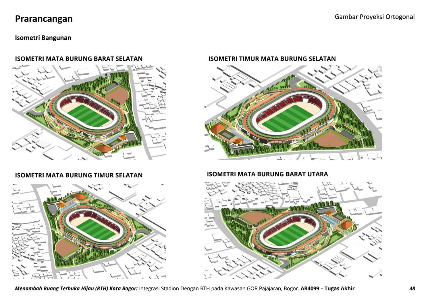 Desain Ruang Terbuka Hijau Stadion Bogor